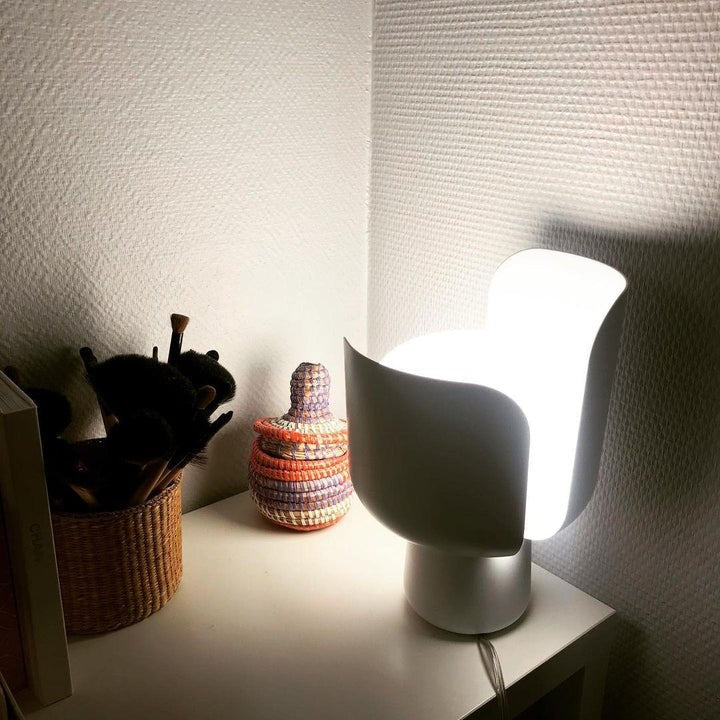 Adjustable Petal-Shape Glass LED Table Lamp