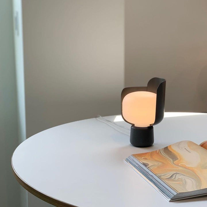 Adjustable Petal-Shape Glass LED Table Lamp