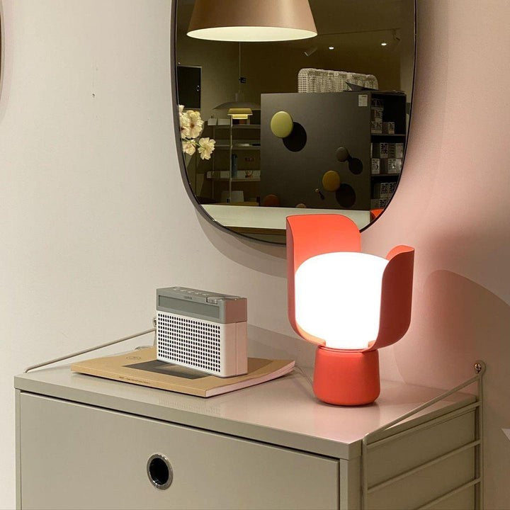 Adjustable Petal-Shape Glass LED Table Lamp