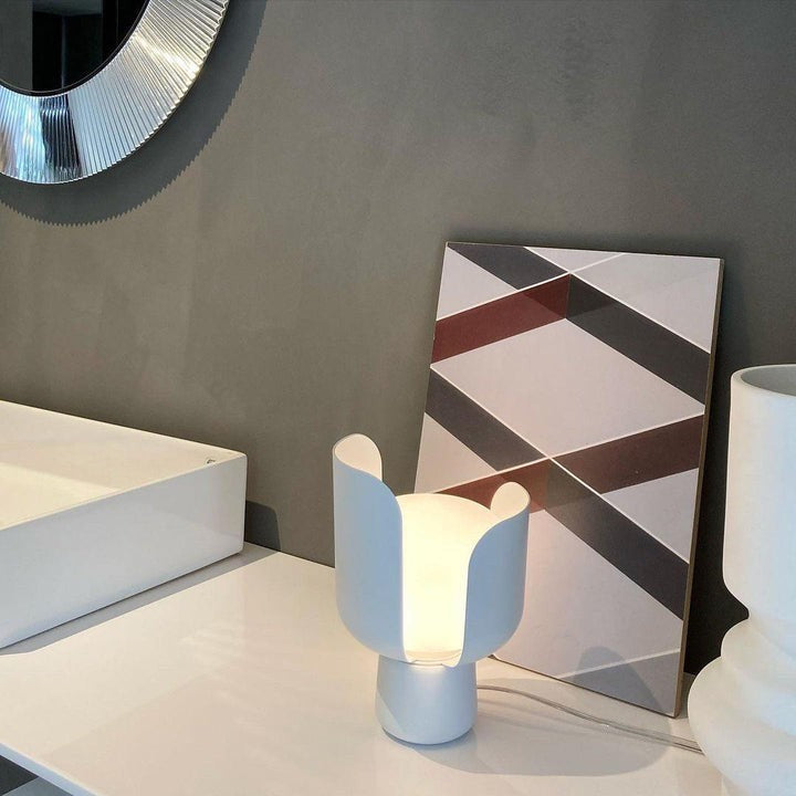 Adjustable Petal-Shape Glass LED Table Lamp