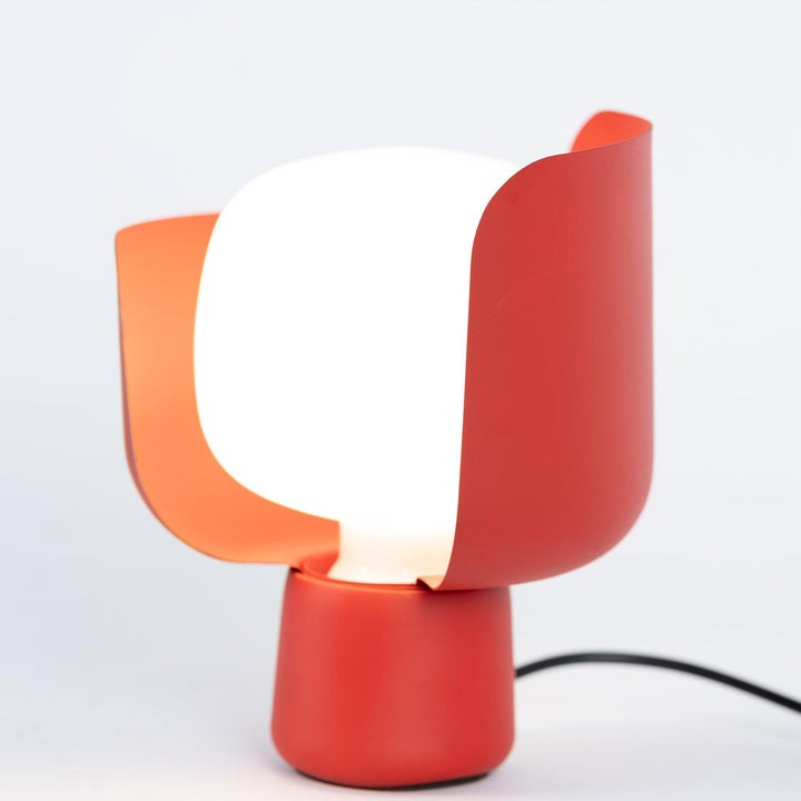 Adjustable Petal-Shape Glass LED Table Lamp