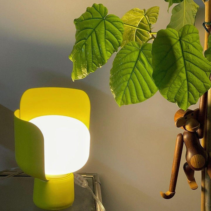 Adjustable Petal-Shape Glass LED Table Lamp