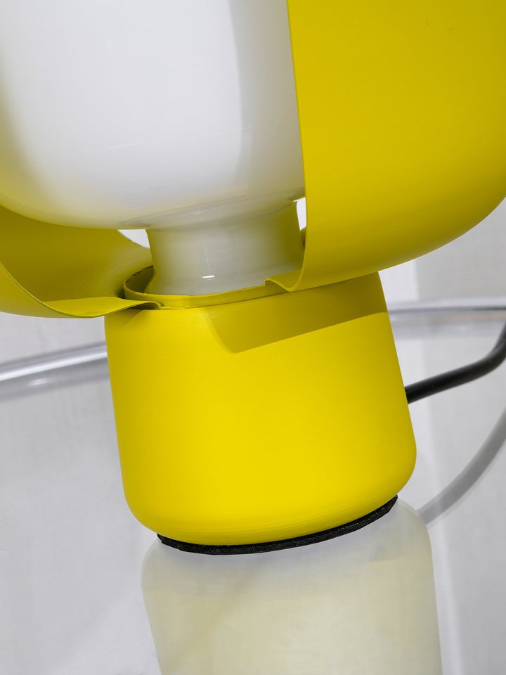 Adjustable Petal-Shape Glass LED Table Lamp