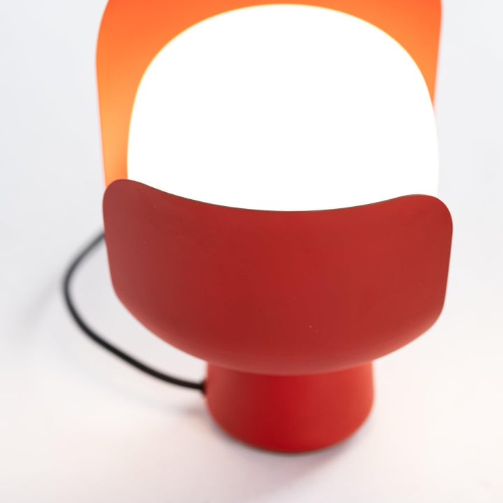 Adjustable Petal-Shape Glass LED Table Lamp
