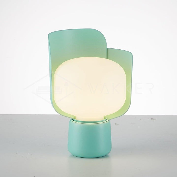 Adjustable Petal-Shape Glass LED Table Lamp