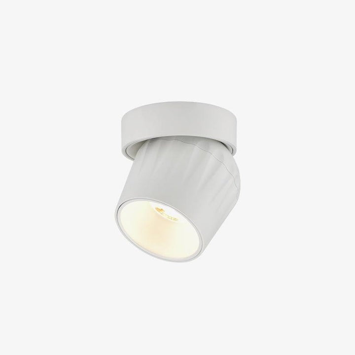 Adjustable Ribbed LED Ceiling Spotlight – 12W, 3000–6000K