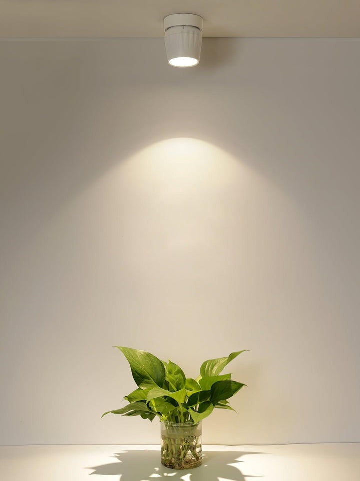 Adjustable Ribbed LED Ceiling Spotlight – 12W, 3000–6000K