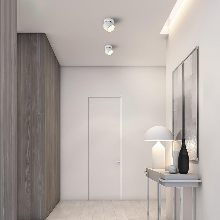 Adjustable Ribbed LED Ceiling Spotlight – 12W, 3000–6000K