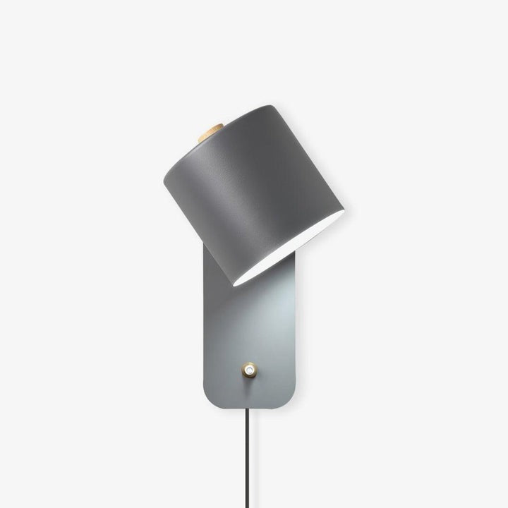 Adjustable Rotating Cylinder Plug-In Wall Sconce