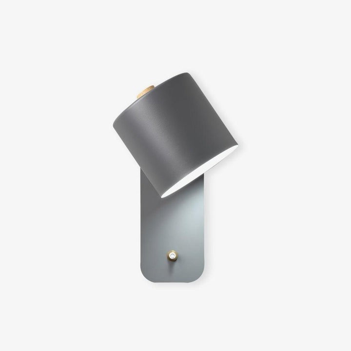 Adjustable Rotating Cylinder Plug-In Wall Sconce