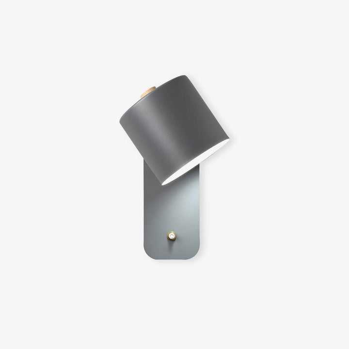 Adjustable Rotating Cylinder Plug-In Wall Sconce