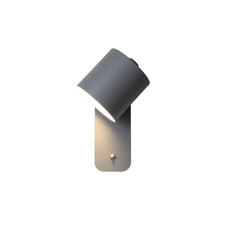 Adjustable Rotating Cylinder Plug-In Wall Sconce