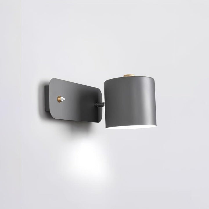 Adjustable Rotating Cylinder Plug-In Wall Sconce