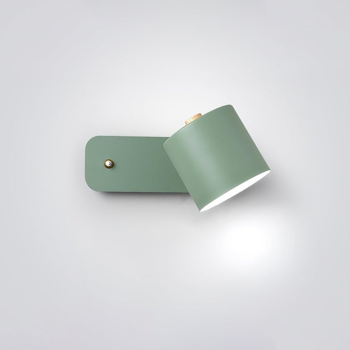 Adjustable Rotating Cylinder Plug-In Wall Sconce