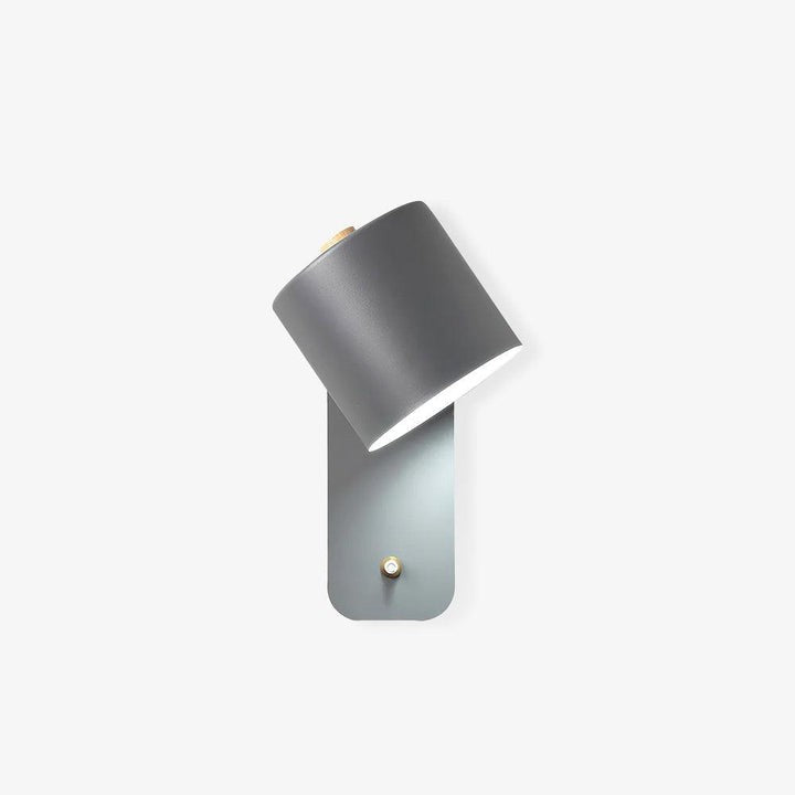 Adjustable Rotating Cylinder Plug-In Wall Sconce