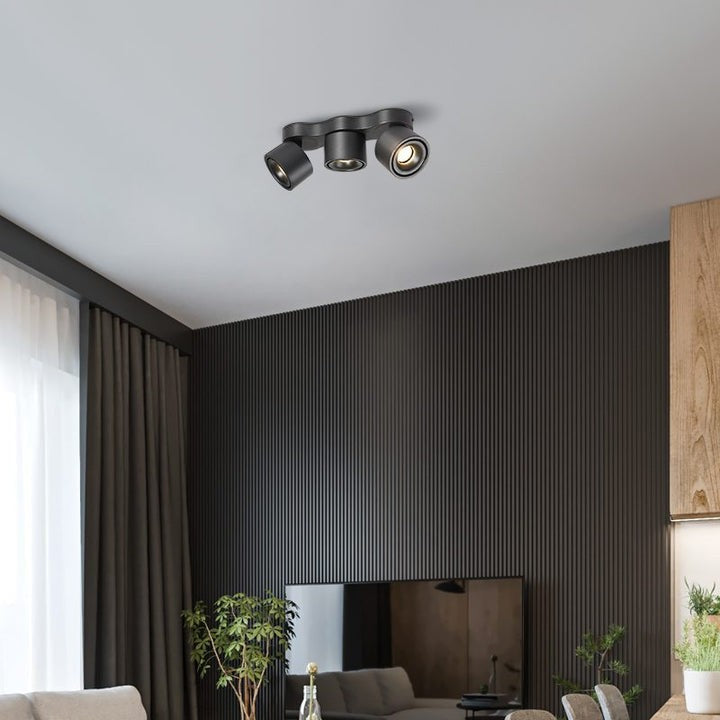 Adjustable Three-Head Folding LED Ceiling Light