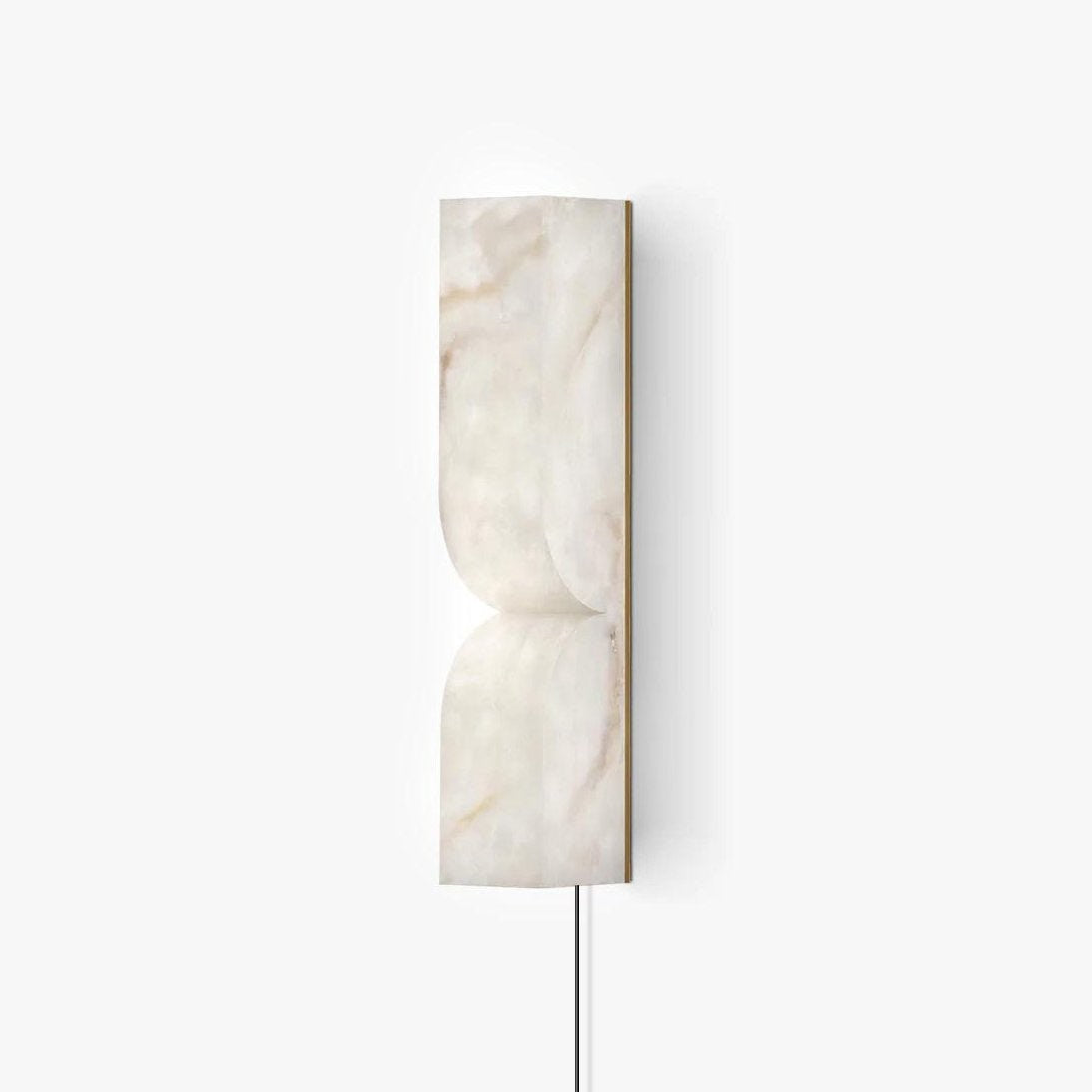 Alabaster Stone LED Plug-In Wall Sconce