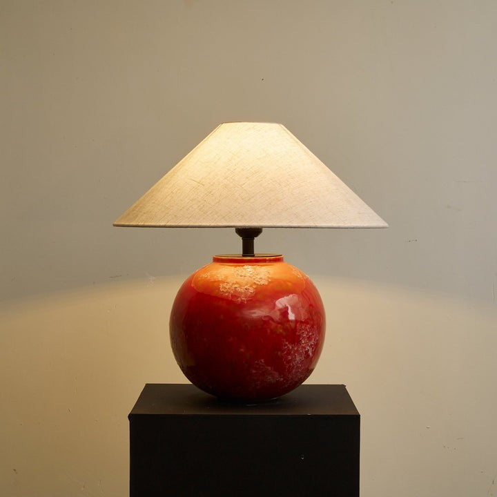 Ambient Ceramic Table Lamp with Fabric Shade