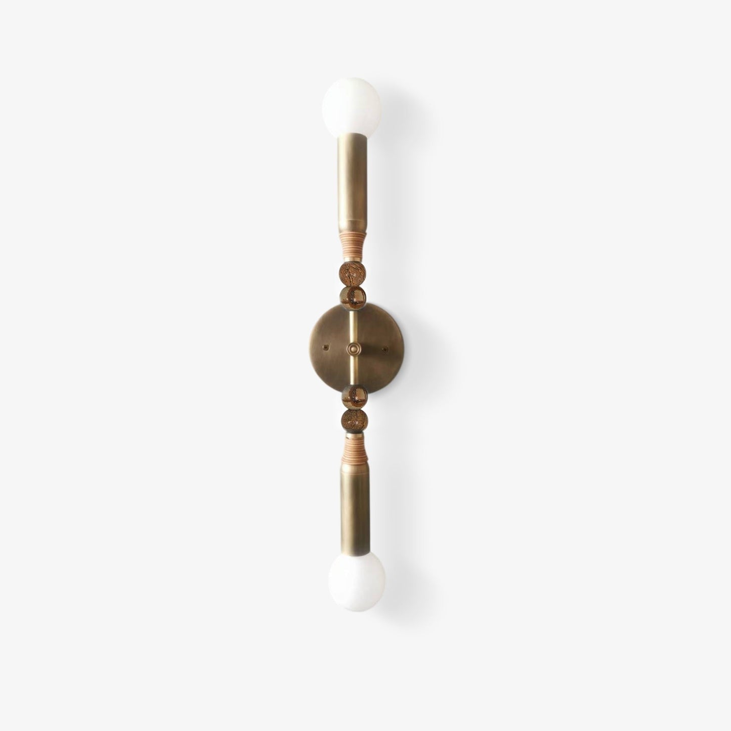 Ancient Persepolis Marble & Brass Wall Sconce