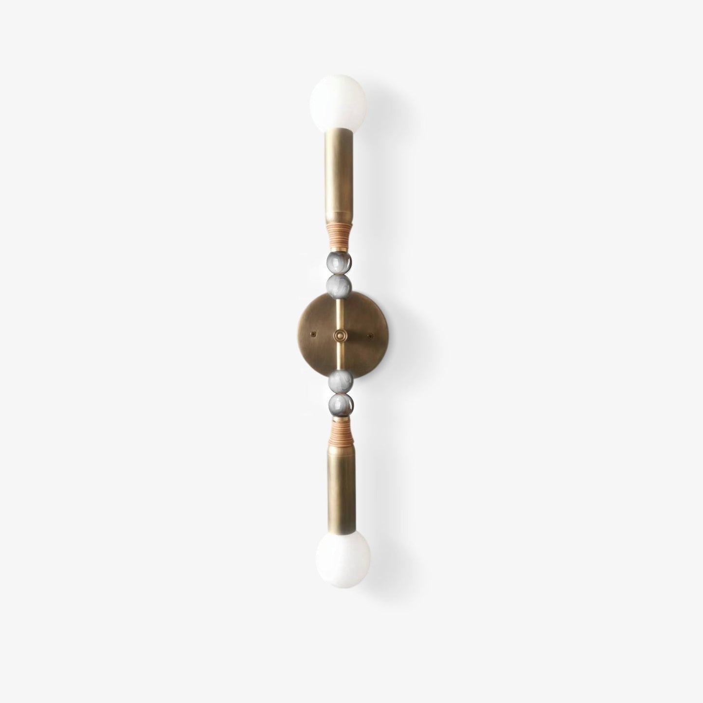 Ancient Persepolis Marble & Brass Wall Sconce