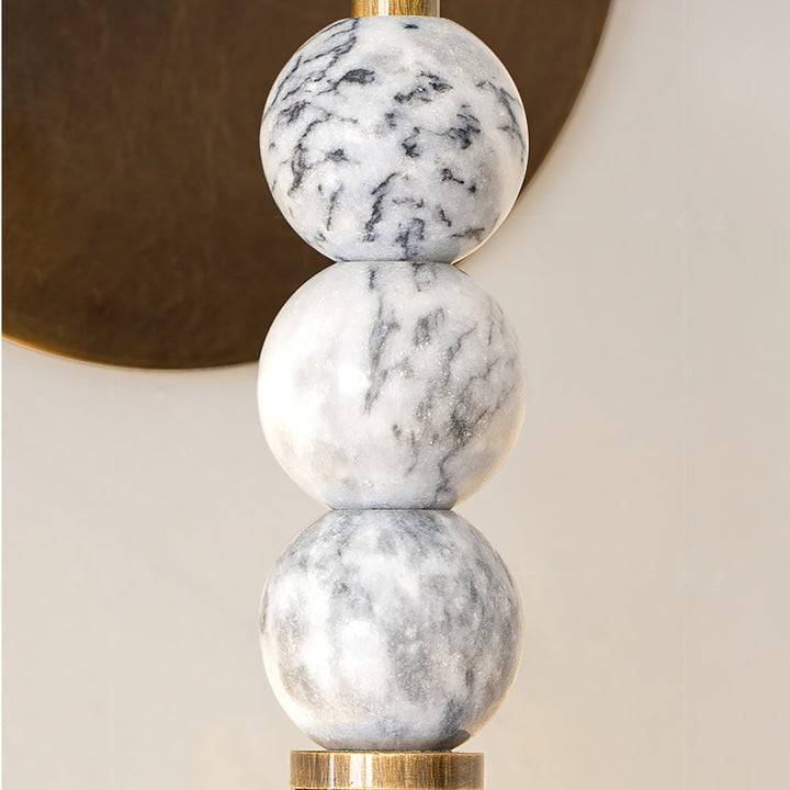 Ancient Persepolis Marble & Brass Wall Sconce