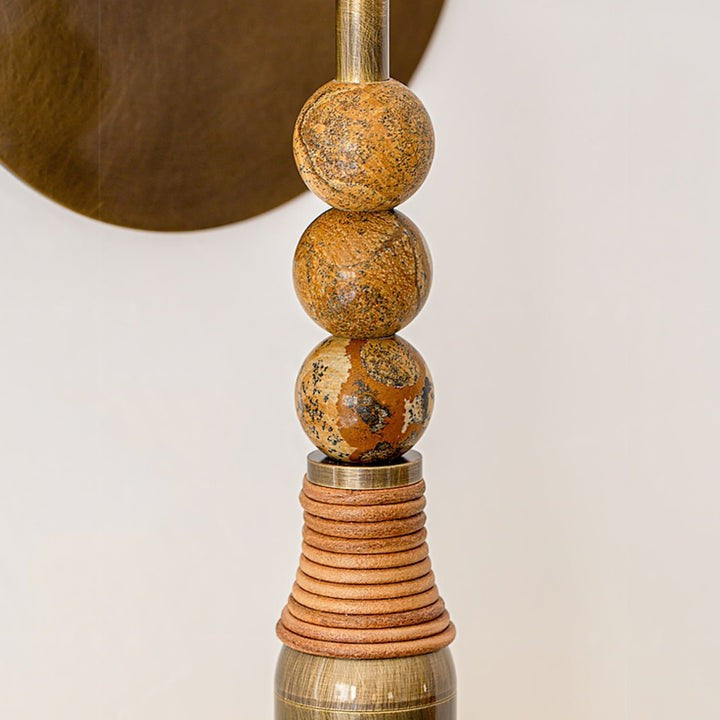Ancient Persepolis Marble & Brass Wall Sconce