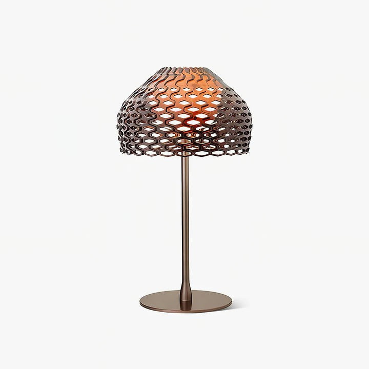 Armadillo-Inspired Metal Table Lamp with Soft Diffused Light