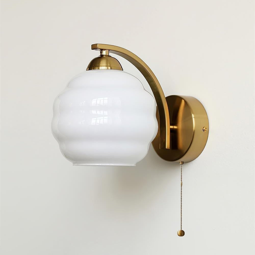 Art Deco Glass Shade Wall Sconce