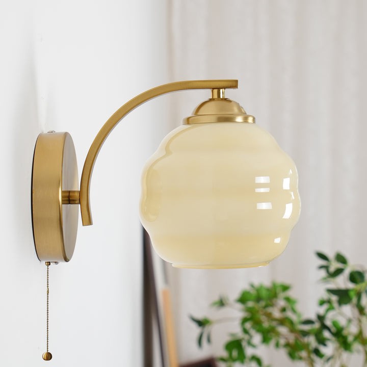 Art Deco Glass Shade Wall Sconce