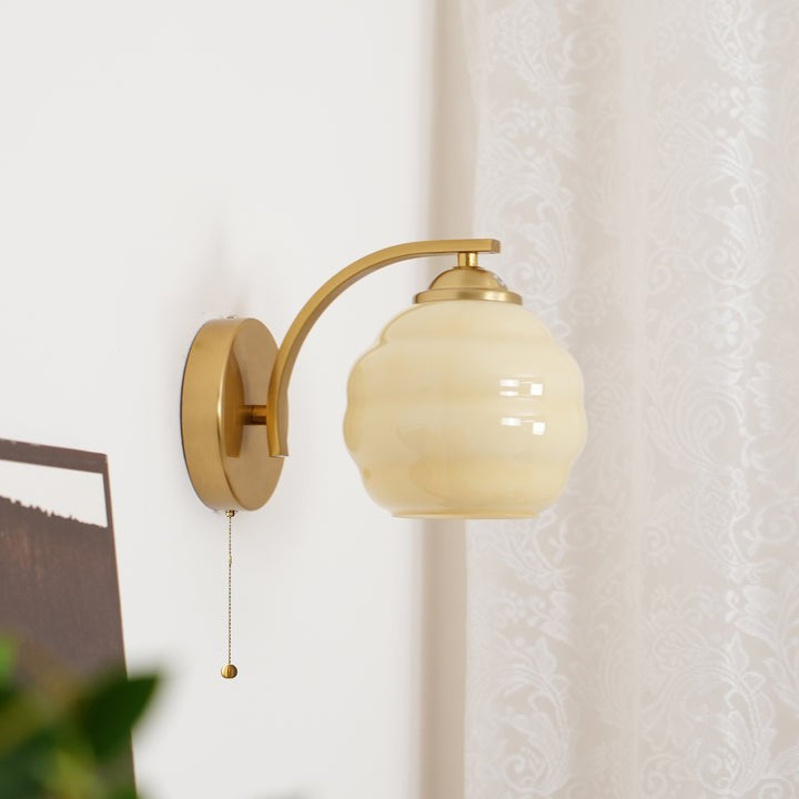 Art Deco Glass Shade Wall Sconce