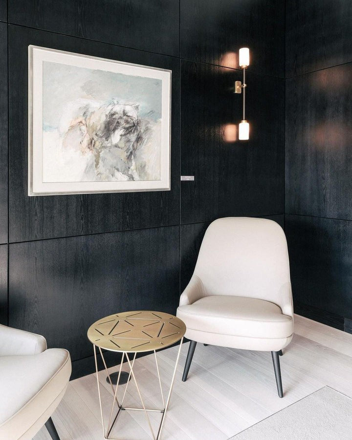 Asymmetric 4-Light Brass Wall Sconce