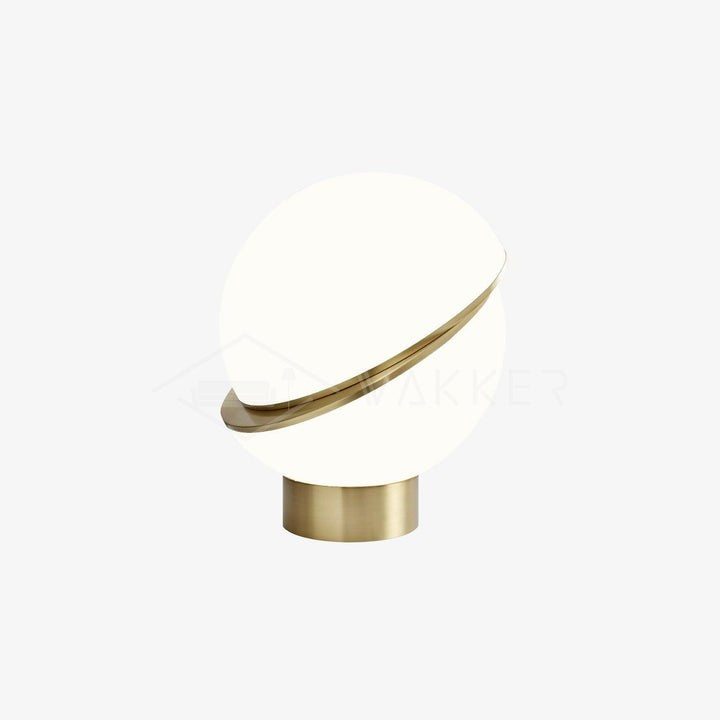 Asymmetrical Crescent Sphere LED Table Lamp
