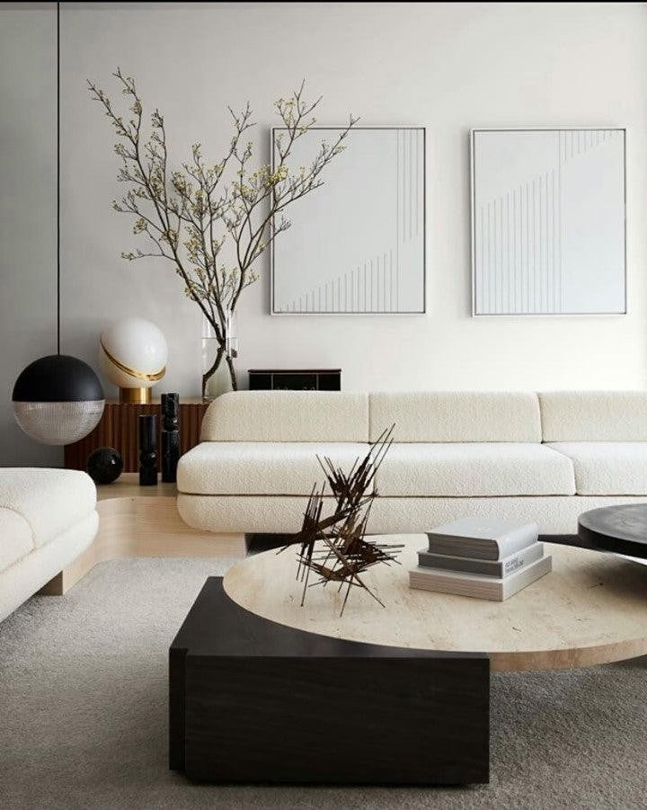 Asymmetrical Crescent Sphere LED Table Lamp