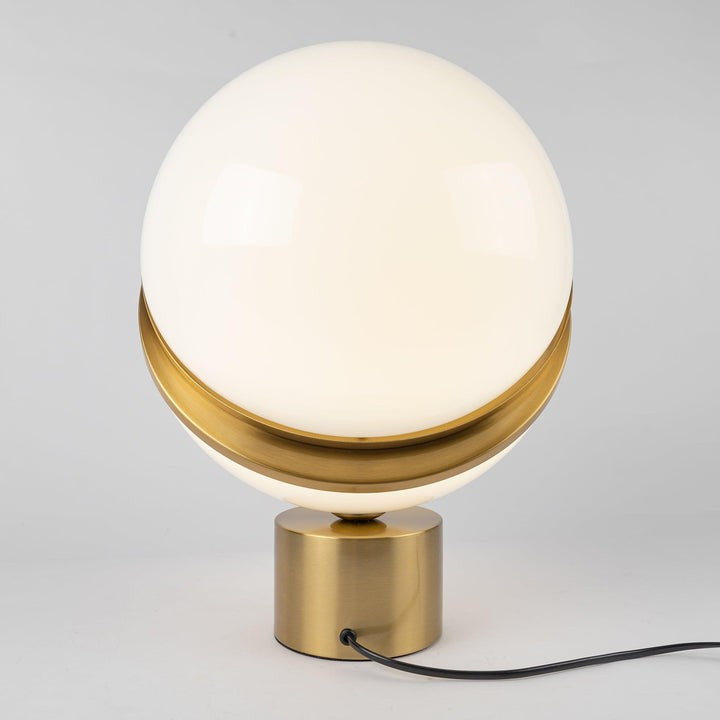 Asymmetrical Crescent Sphere LED Table Lamp