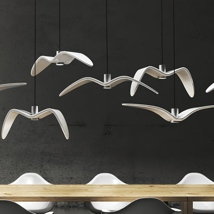 Bird-Inspired Wing LED Pendant Light