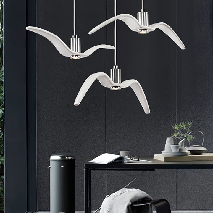 Bird-Inspired Wing LED Pendant Light