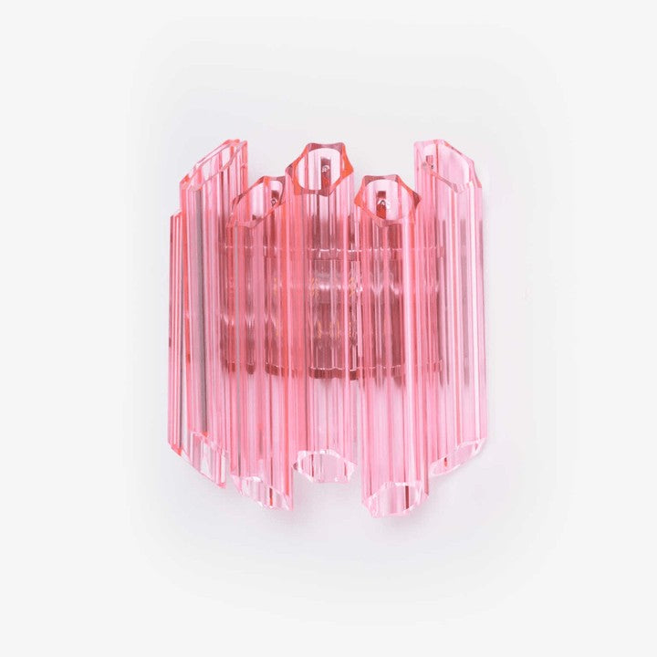 Blush Murano-Style Glass Wall Sconce
