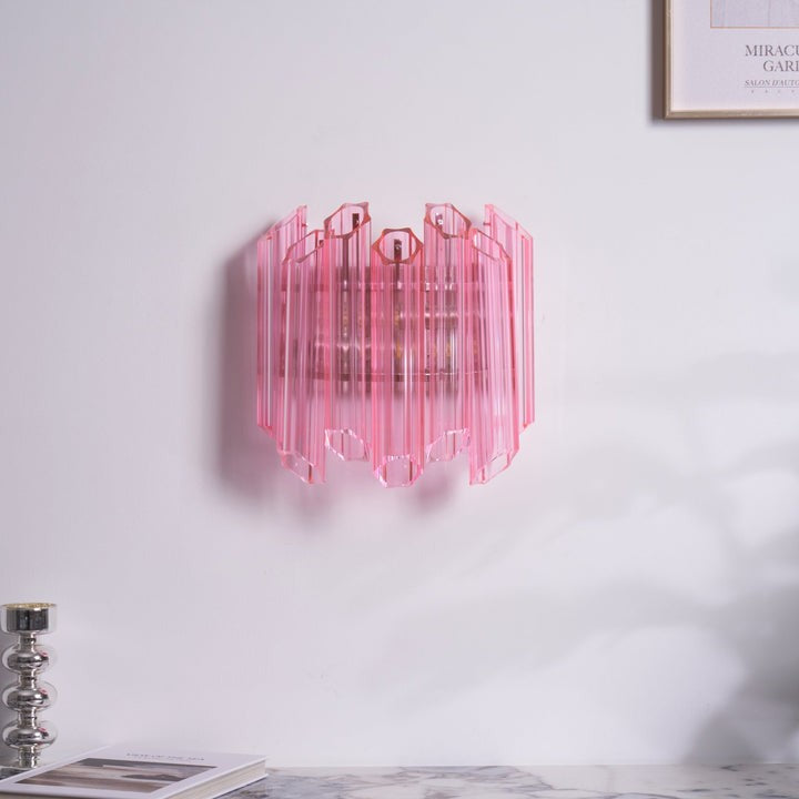 Blush Murano-Style Glass Wall Sconce