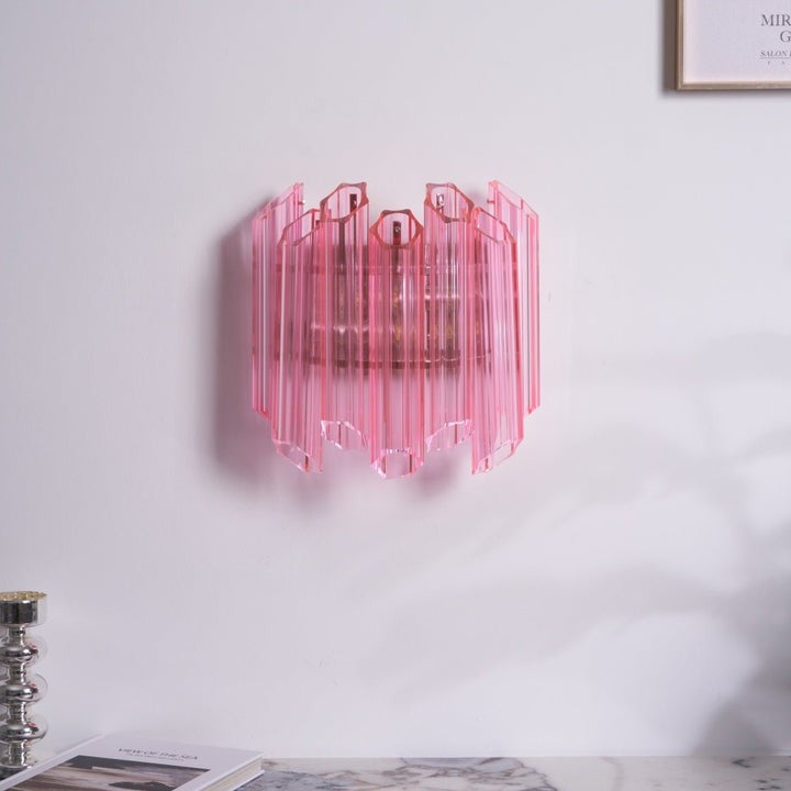 Blush Murano-Style Glass Wall Sconce