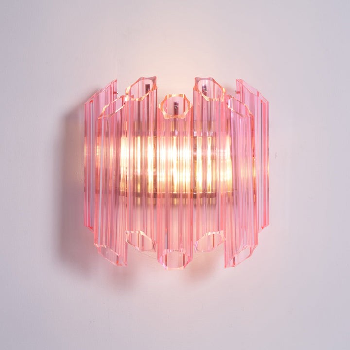 Blush Murano-Style Glass Wall Sconce