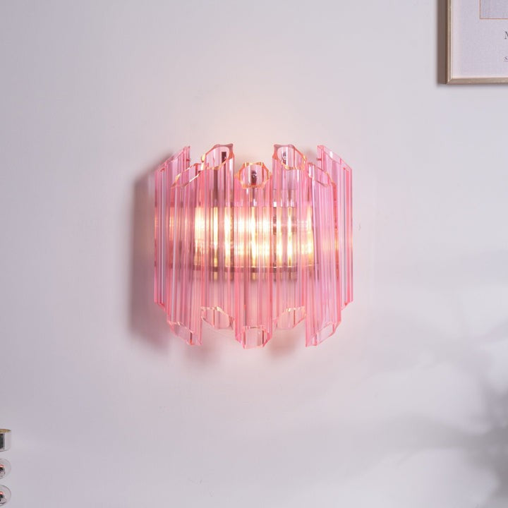 Blush Murano-Style Glass Wall Sconce