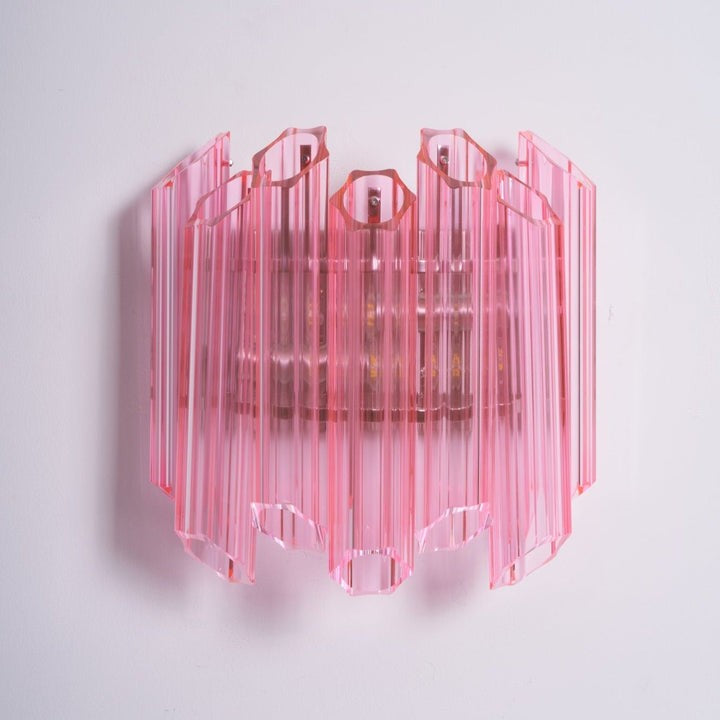 Blush Murano-Style Glass Wall Sconce