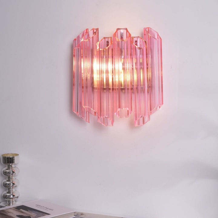 Blush Murano-Style Glass Wall Sconce