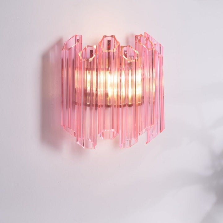 Blush Murano-Style Glass Wall Sconce