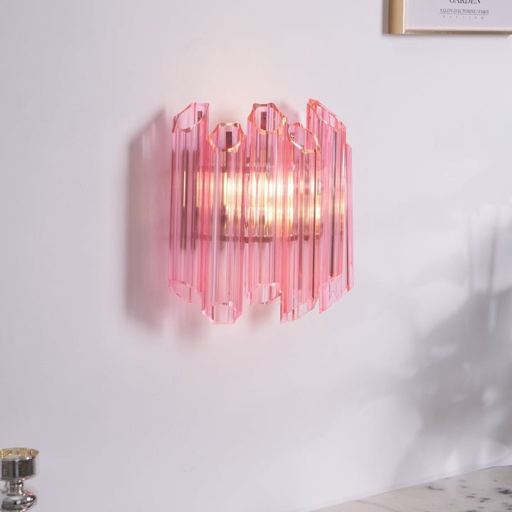 Blush Murano-Style Glass Wall Sconce