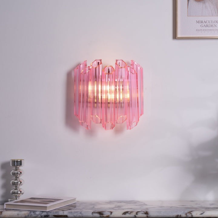 Blush Murano-Style Glass Wall Sconce