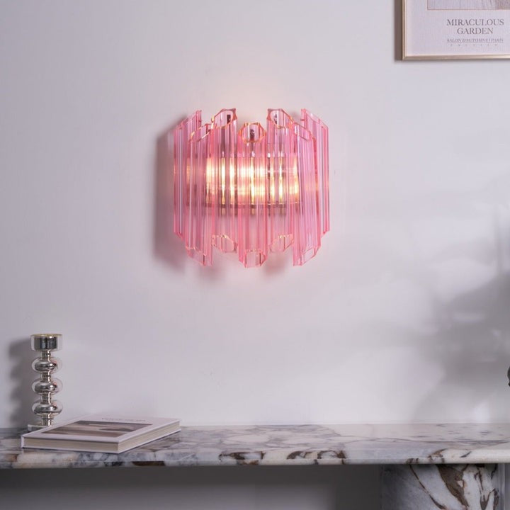 Blush Murano-Style Glass Wall Sconce
