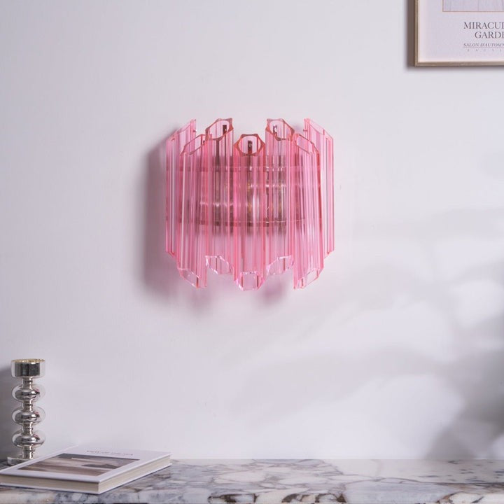 Blush Murano-Style Glass Wall Sconce