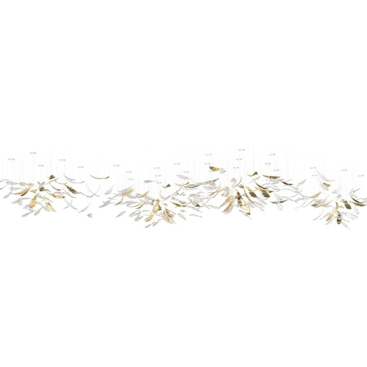 Botanical Crystal Leaf LED Chandelier