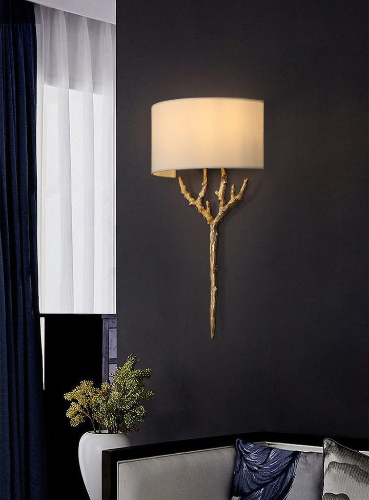 Brass Branch LED Wall Light Fixture